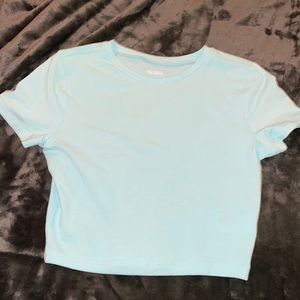 Blue cropped tshirt